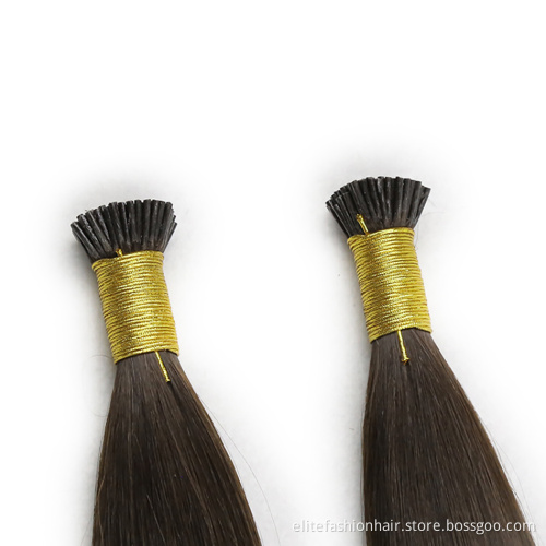 I Tip Hair Wholesale Raw Indian Kinky Curly Itip Keratin Bonds Flat U Remy Human Hair Extensions Micro Links Microlink
